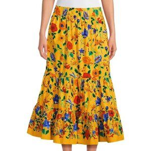 Cara cara 100% cotton floral skirt NWT designer